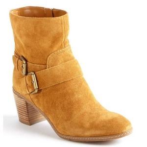 ANNE KLEIN Billing Brown Suede Ankle Boots 10